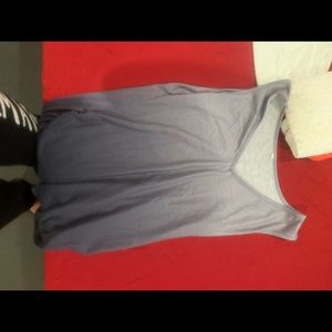 Gray faded into black tank